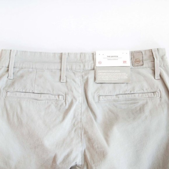 AG Adriano Goldschmied Grey Stretch The Griffin Tailored Short - Picture 3 of 5